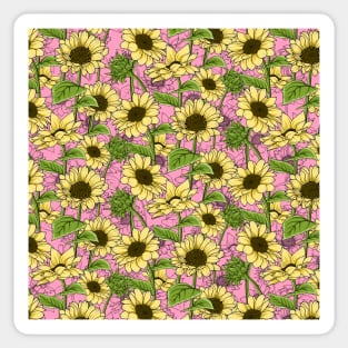 Sunflowers Pattern Sticker